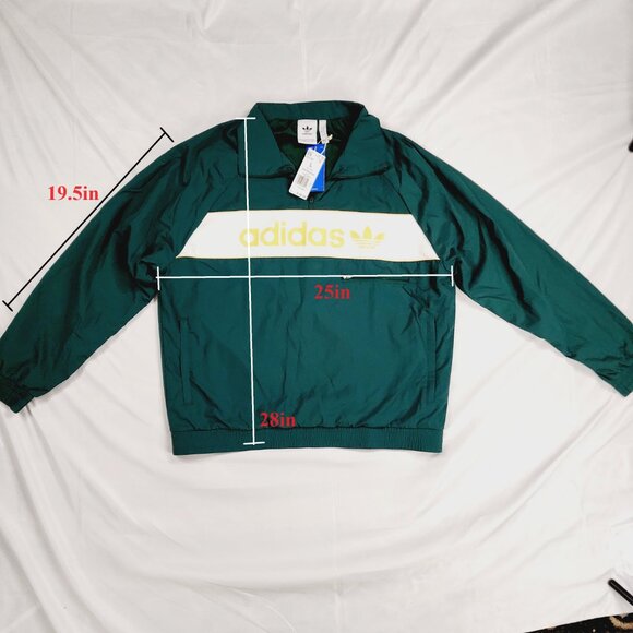 Adidas Men's Lifestyle NY Windbreaker IS3318 Collegiate Green Size Large L - Picture 6 of 6